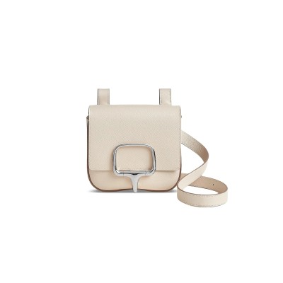 HERMES MINI DELLA CAVALLERA EPSOM PALLADIUM HARDWARE H085367CK10 (18*15*6cm)